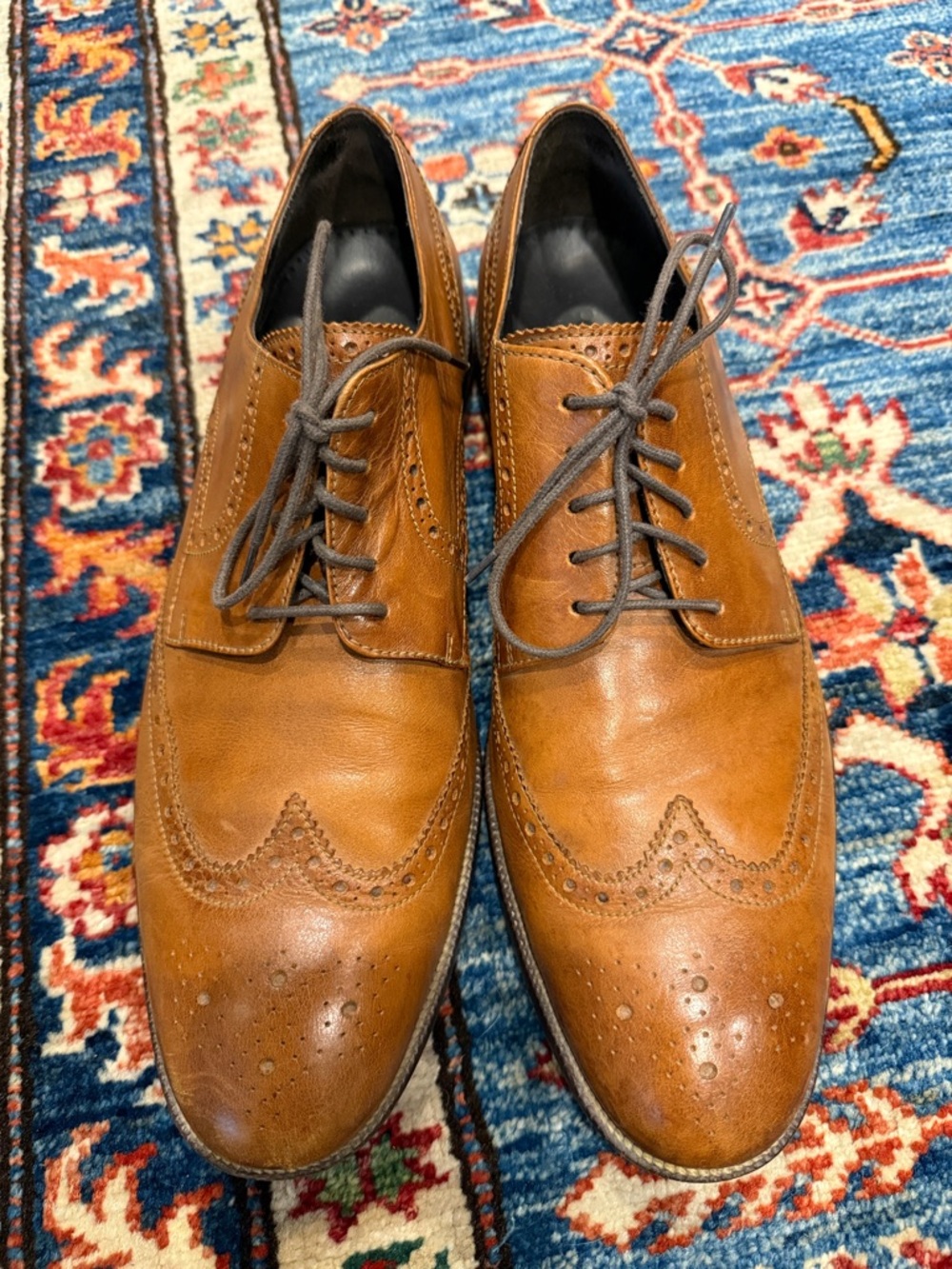 Cole Haan Tan Leather Wingtip dress shoes